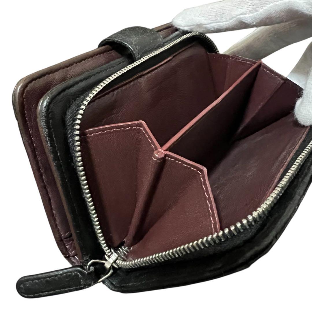 CHANEL シャネル マトラッセ ラウンドジップ ミディアム 二つ折り財布