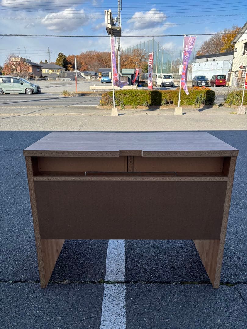 天然木調 配線すっきりデスク パソコンデスク ナチュラル