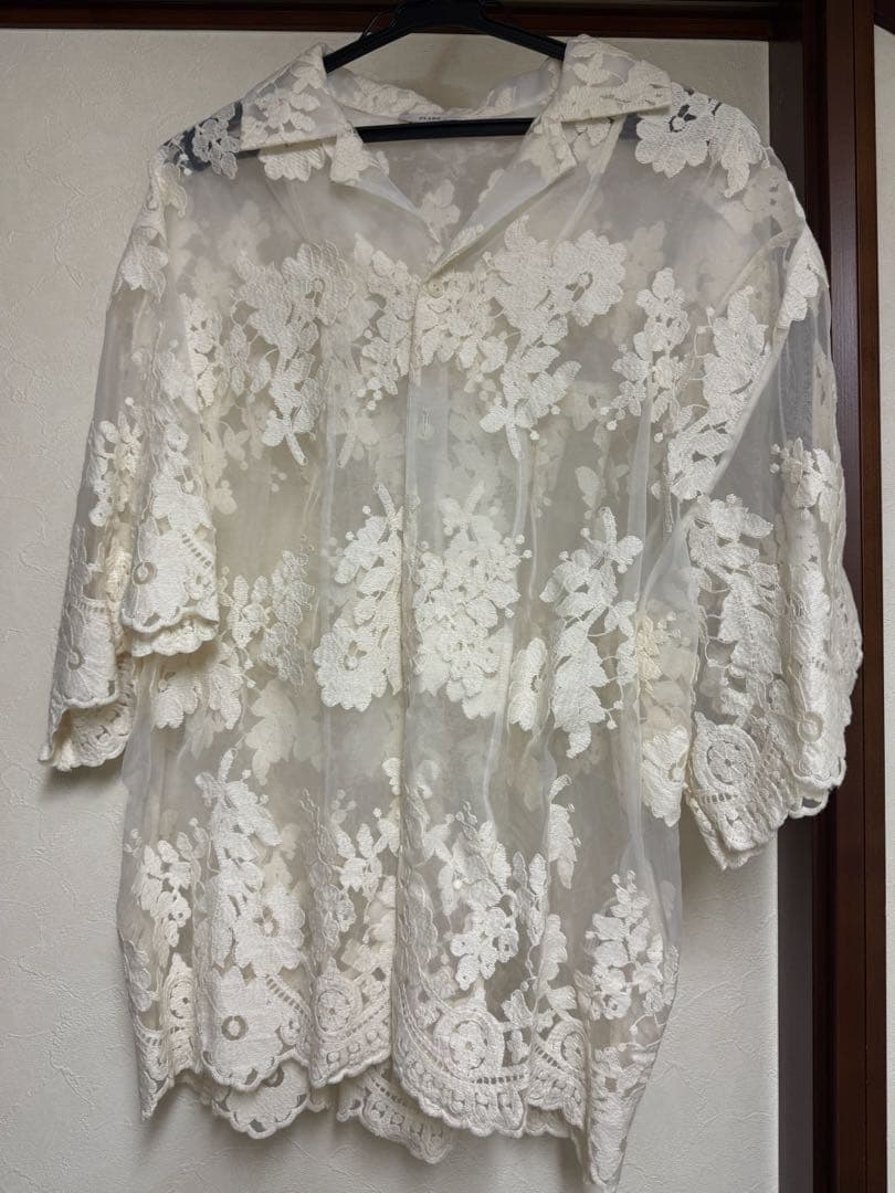 ★週末限定SALE【美品】クラネSHEER FLOWER LACE SHIRTS