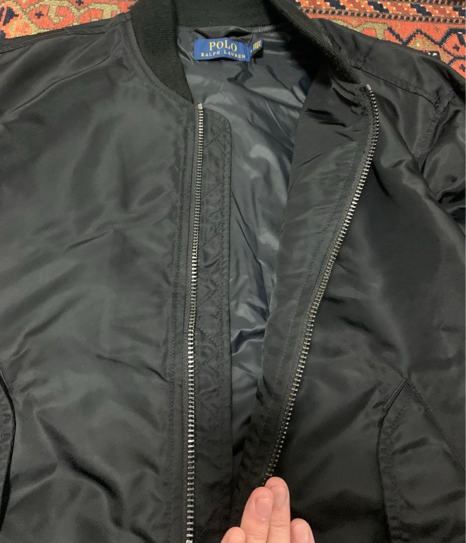 ポロラルフローレンMA-1フライトジャケット ブラック50s 60s y2k