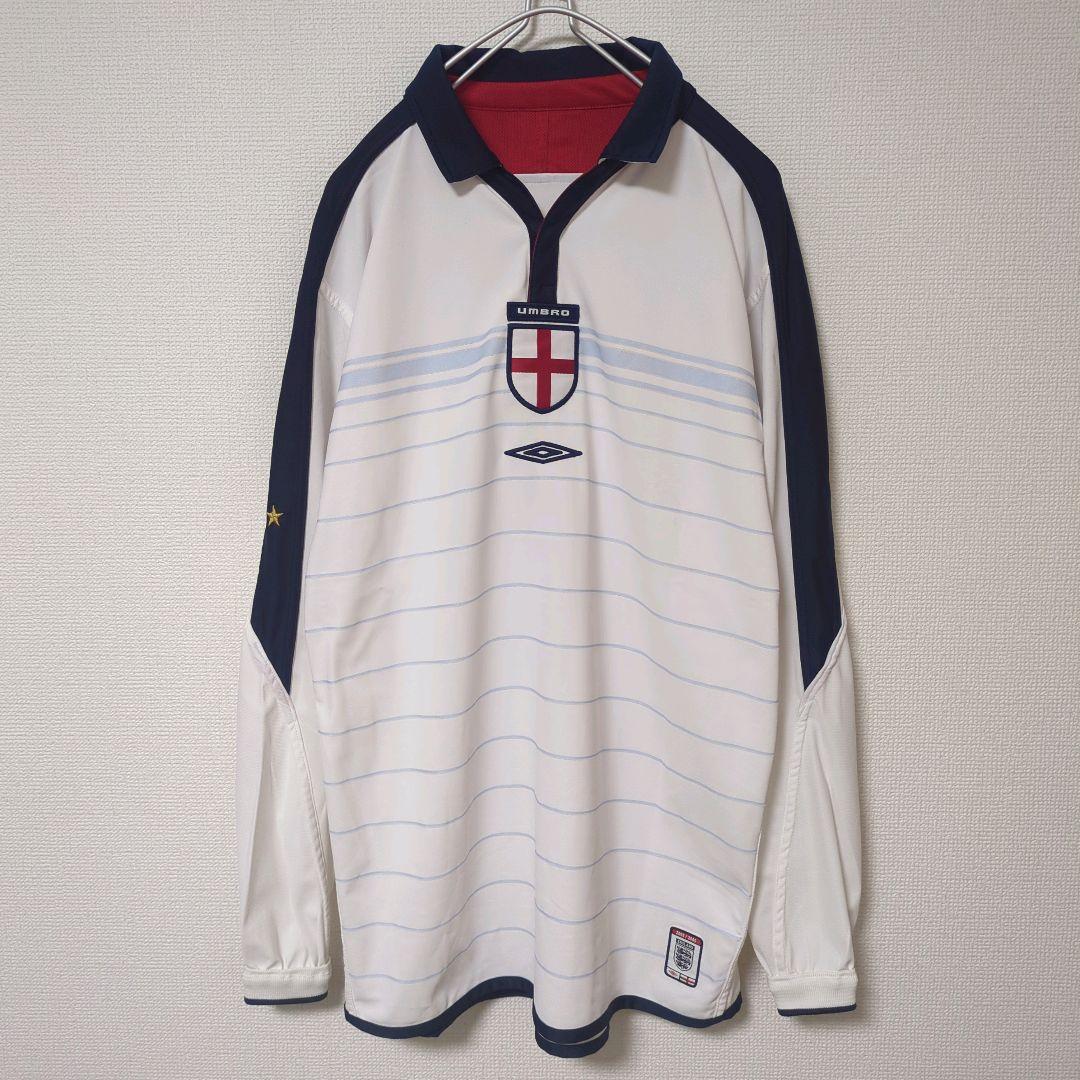 激レア アンブロ ゲームシャツ リバーシブル ユニ イングランド 03-05