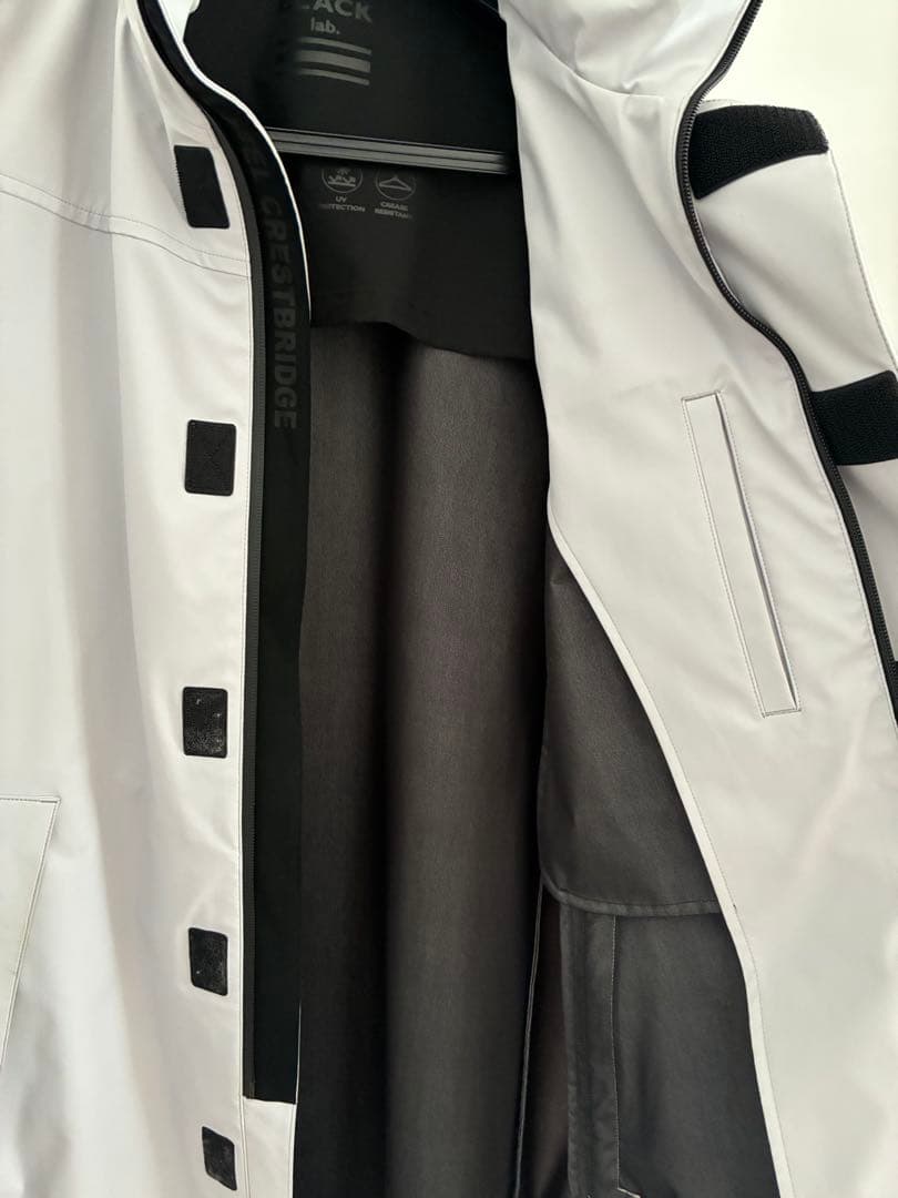 BLACK lab ステンカラーコート ホワイト