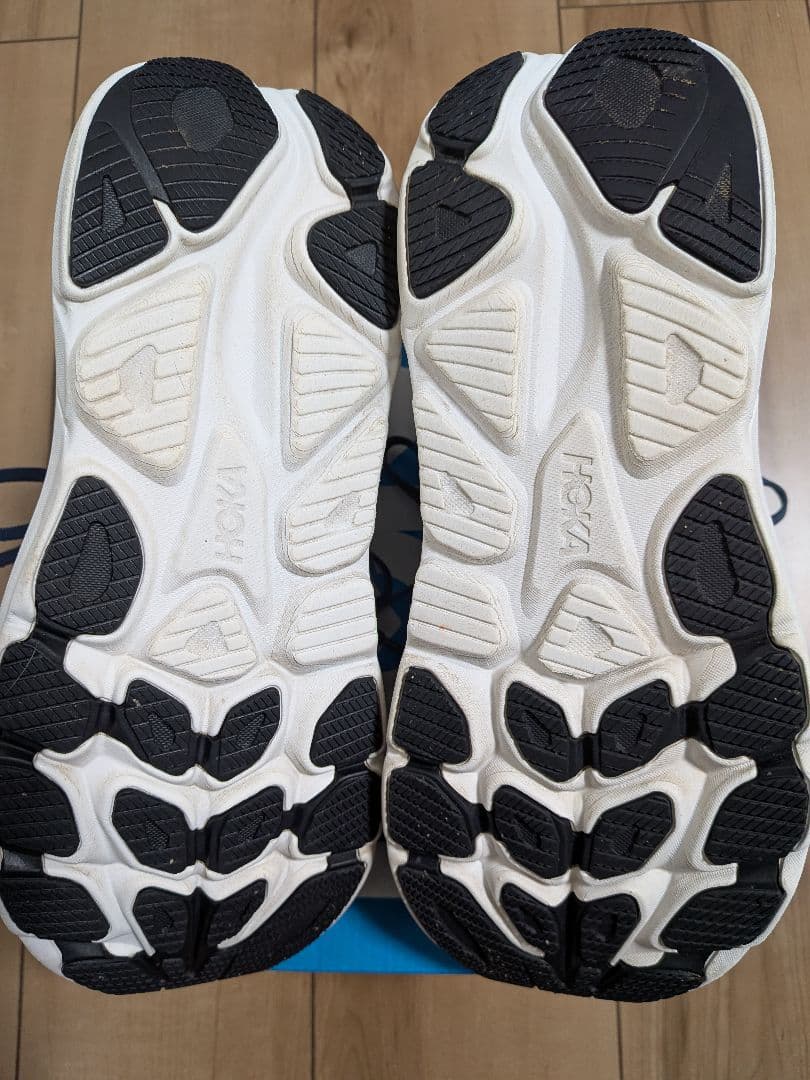 HOKA クリフトン10　ネイビー✕ホワイト 26.5cm