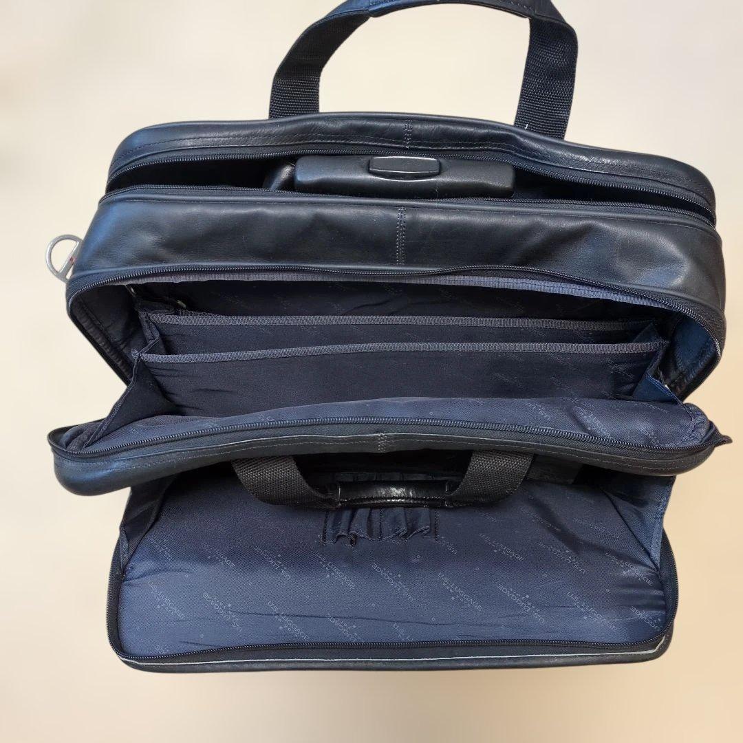 柔らかい高級本革3way自立キャリーオンバッグ　US LUGGAGE N.Y.