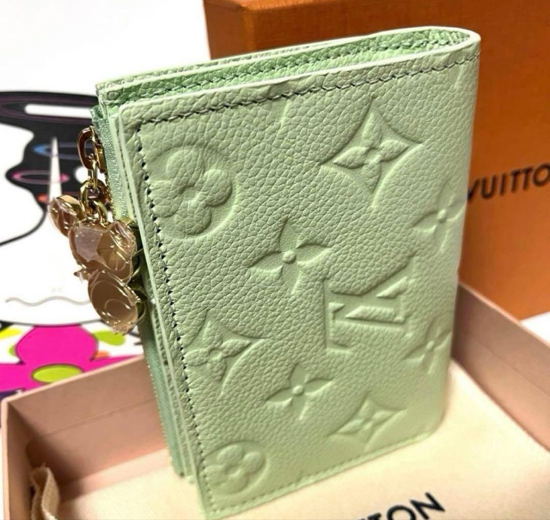 ルイヴィトンポルトフォイユ　リサ　グリーンティー　m14088新品未使用品