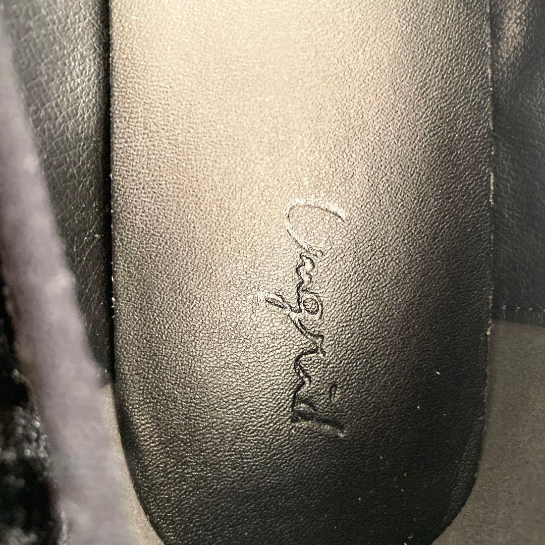 未使用品❣️ビジュー付きベルベットフラットシューズLサイズ