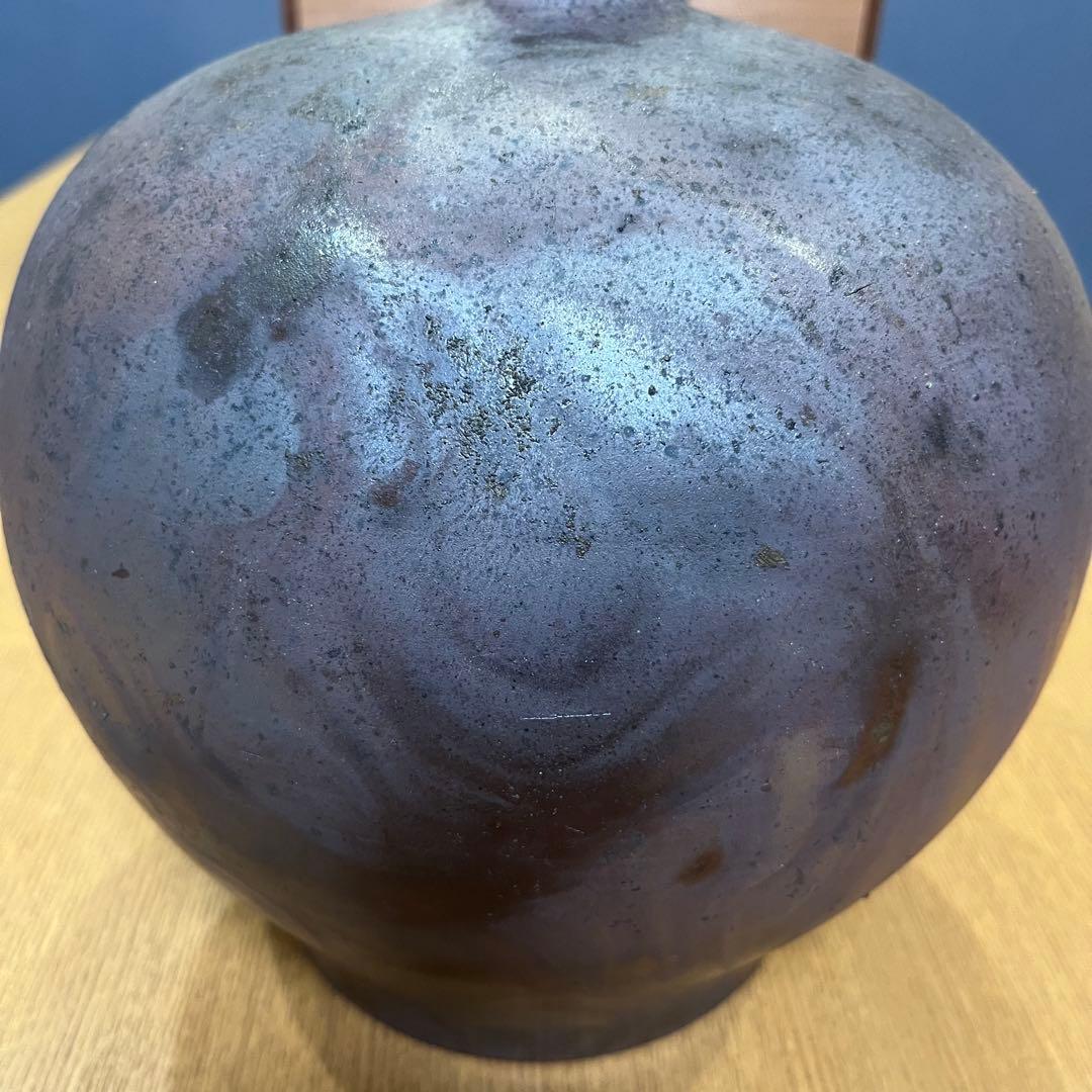 丹波窯変 佐藤玄 作 花瓶 花入 花器 陶芸家作品 茶室 インテリア