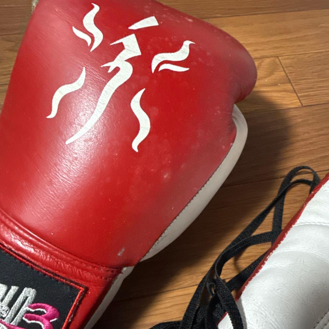 Kworld ボクシンググローブ 12oz レッド　本革