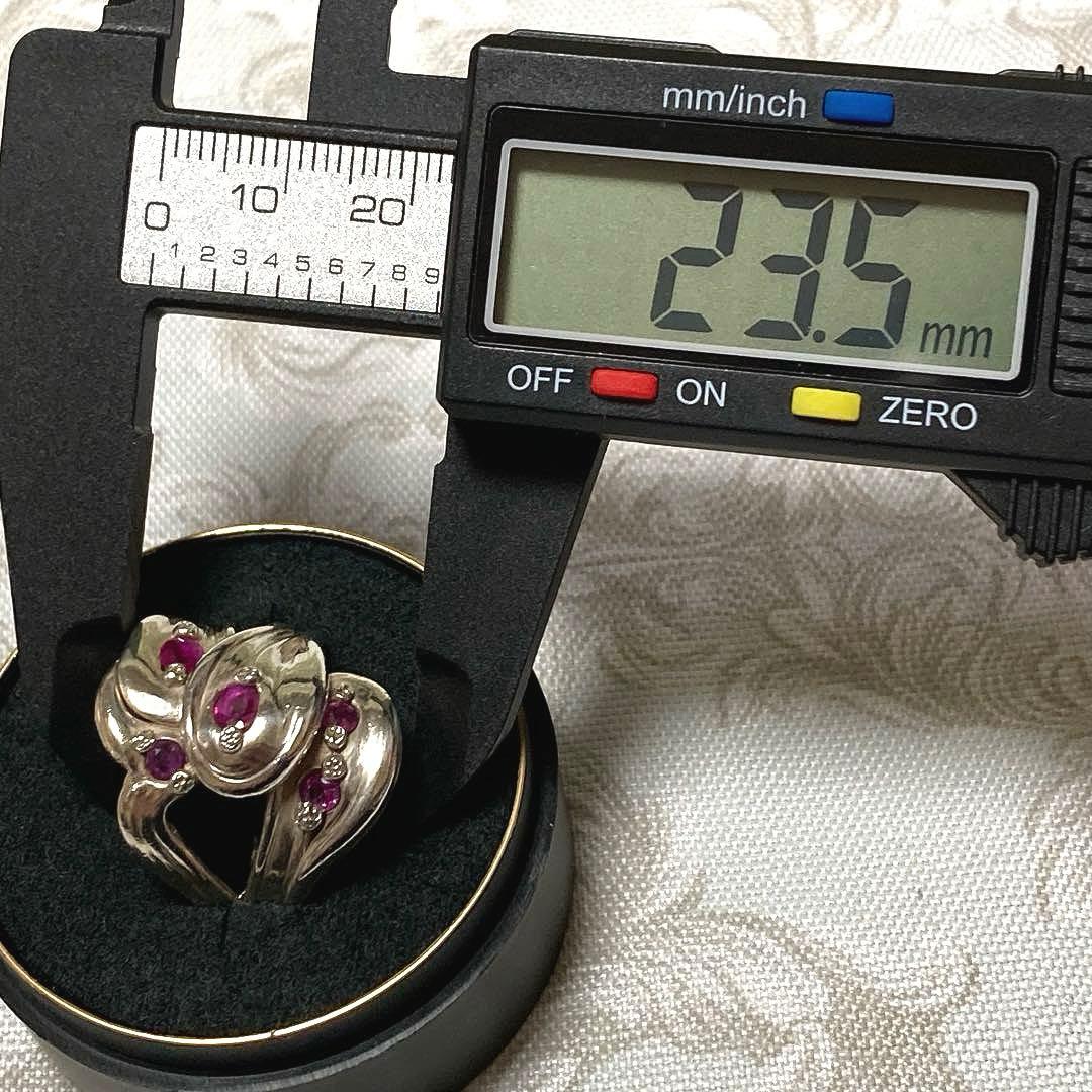 シルバールビーリング 約21号サムリングレディースメンズユニセックス　修デザイン