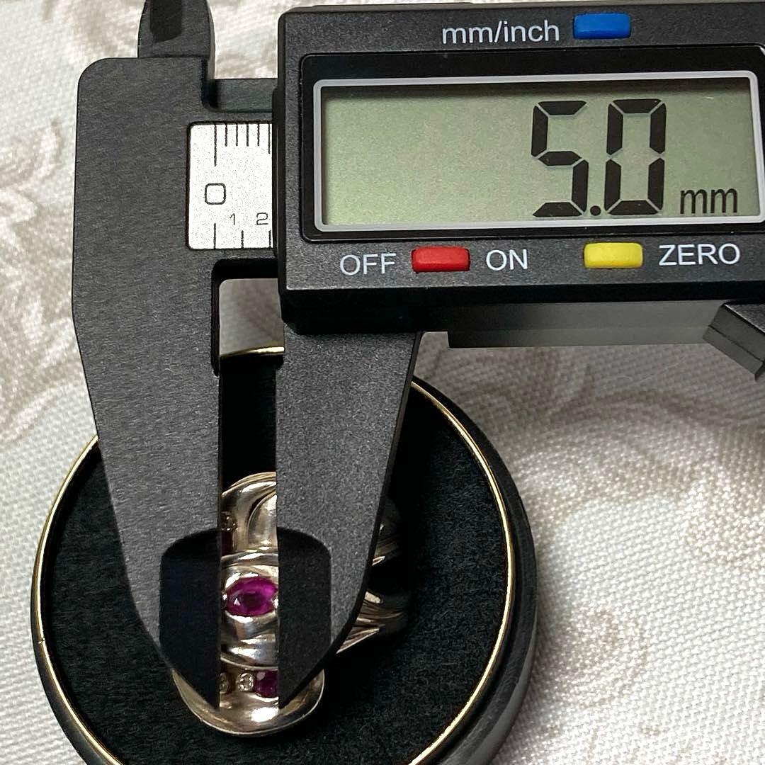 シルバールビーリング 約21号サムリングレディースメンズユニセックス　修デザイン