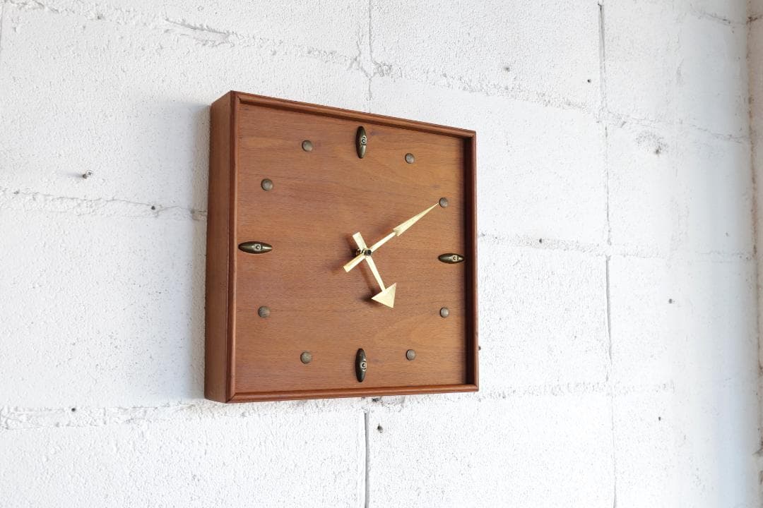 50s Wood＆Brass clock