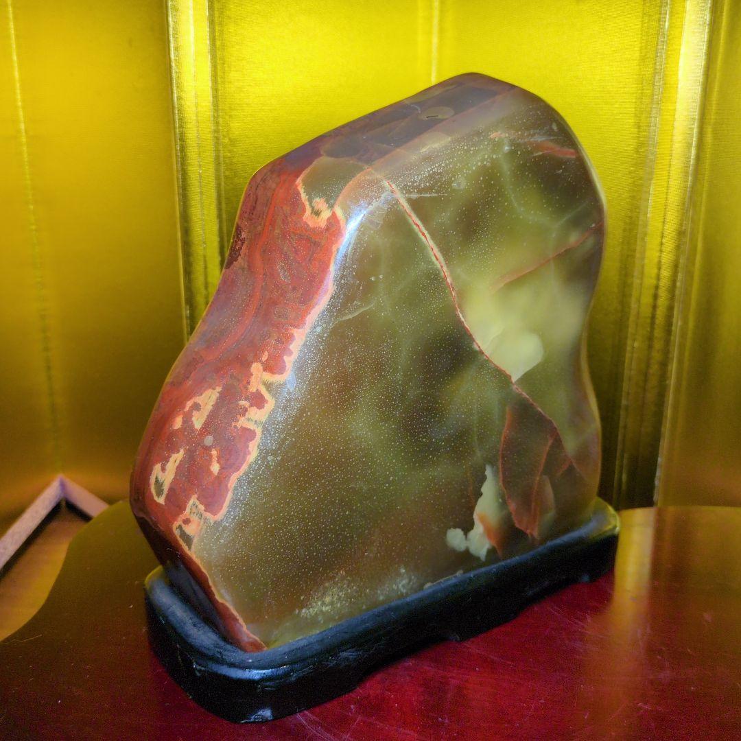 メノウ？オニキス？ 約3.6kg 専用台座付 天然石 自然石 パワーストーン