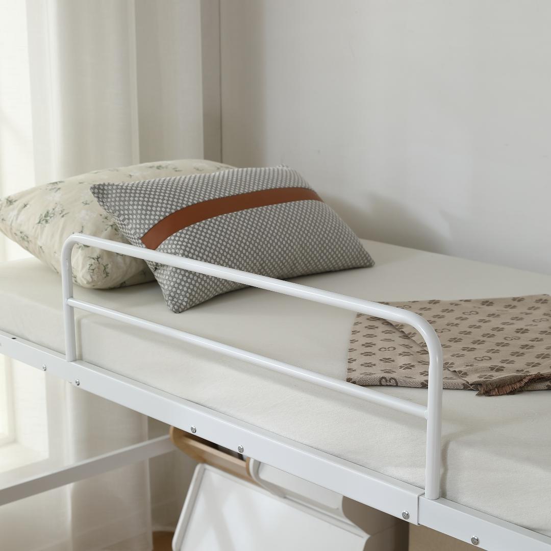【ホワイト】セミダブル 高さ90cm ロフトベッド パイプベッド 高さ調整可能