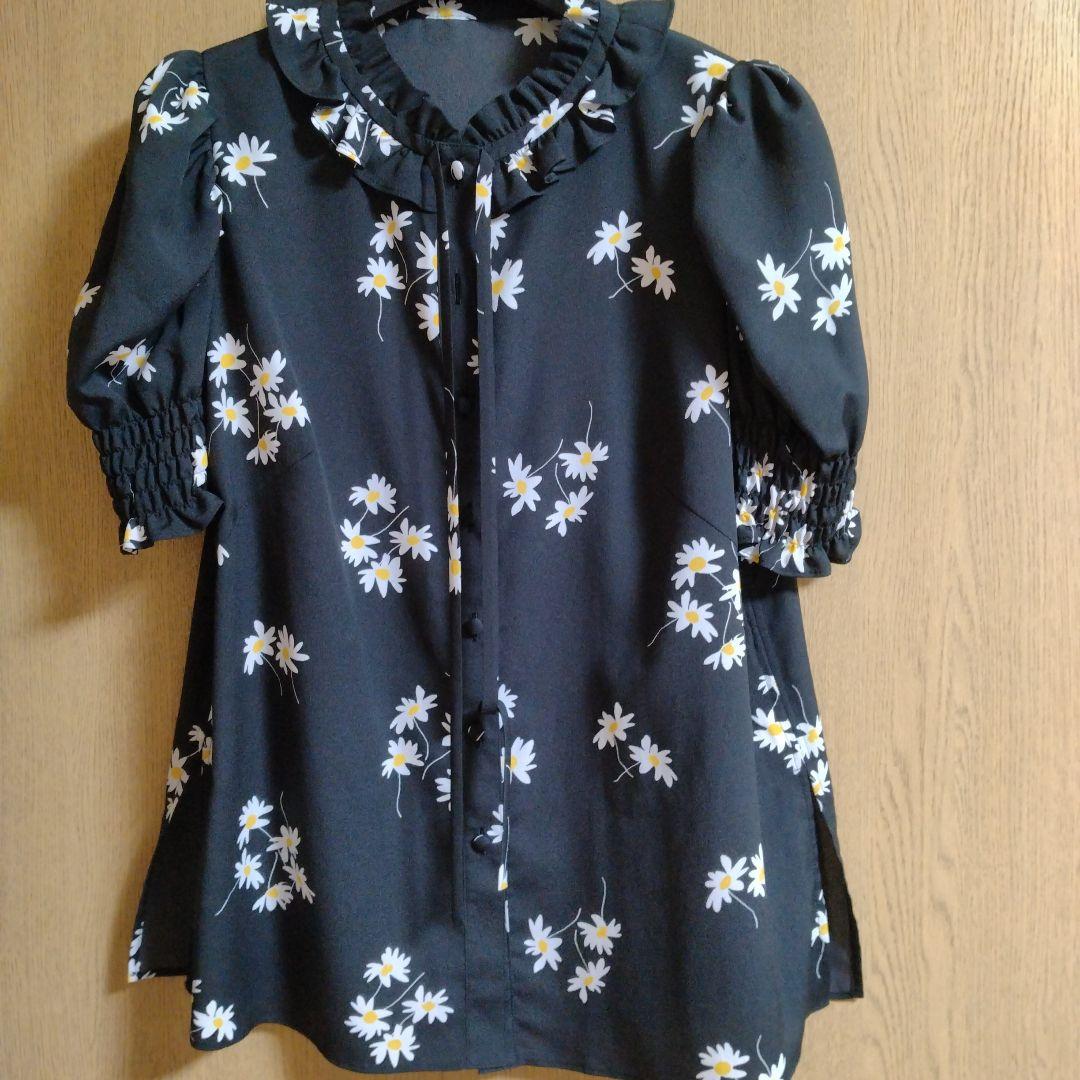 あつこ【美品】ルネ☆マーガレットフラワープリントブラウス34