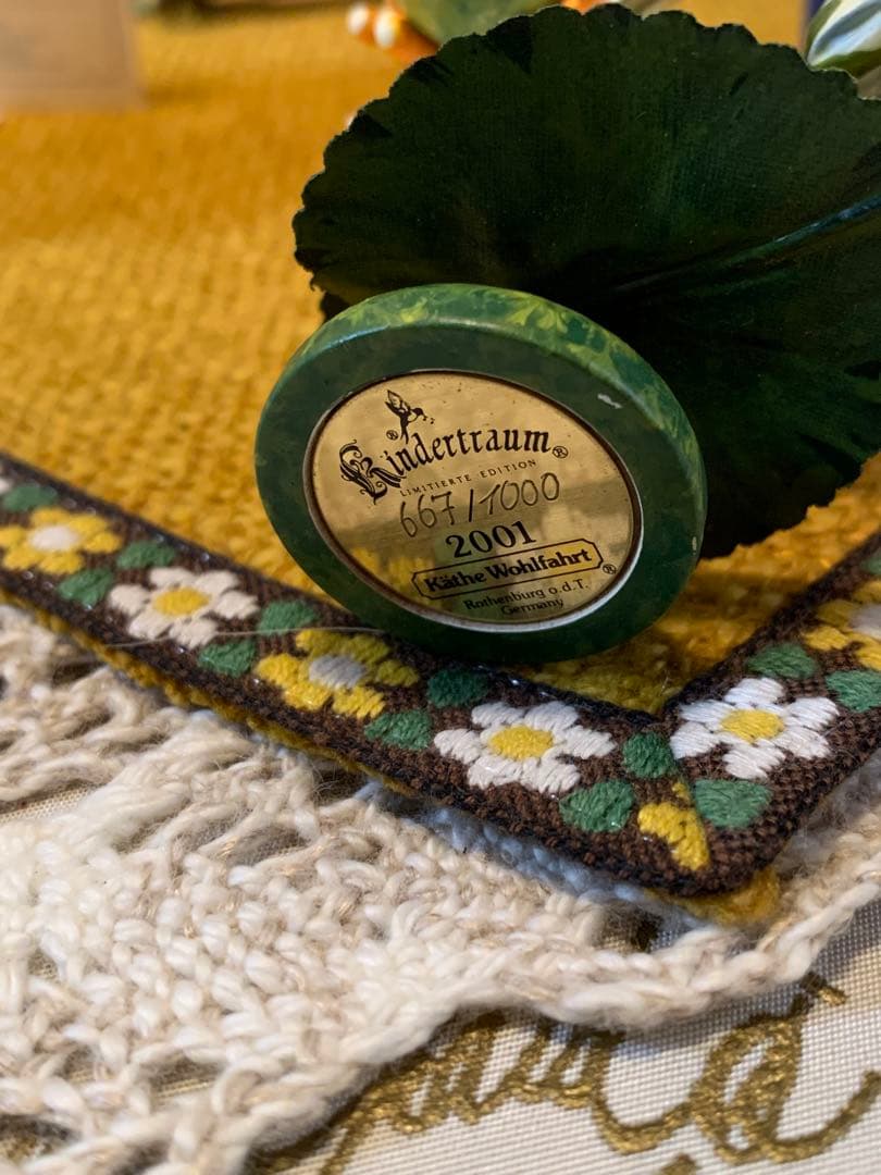 ドイツ製　木製人形　ケーテウォルファルト社の2001年度限定の妖精の赤ちゃん！