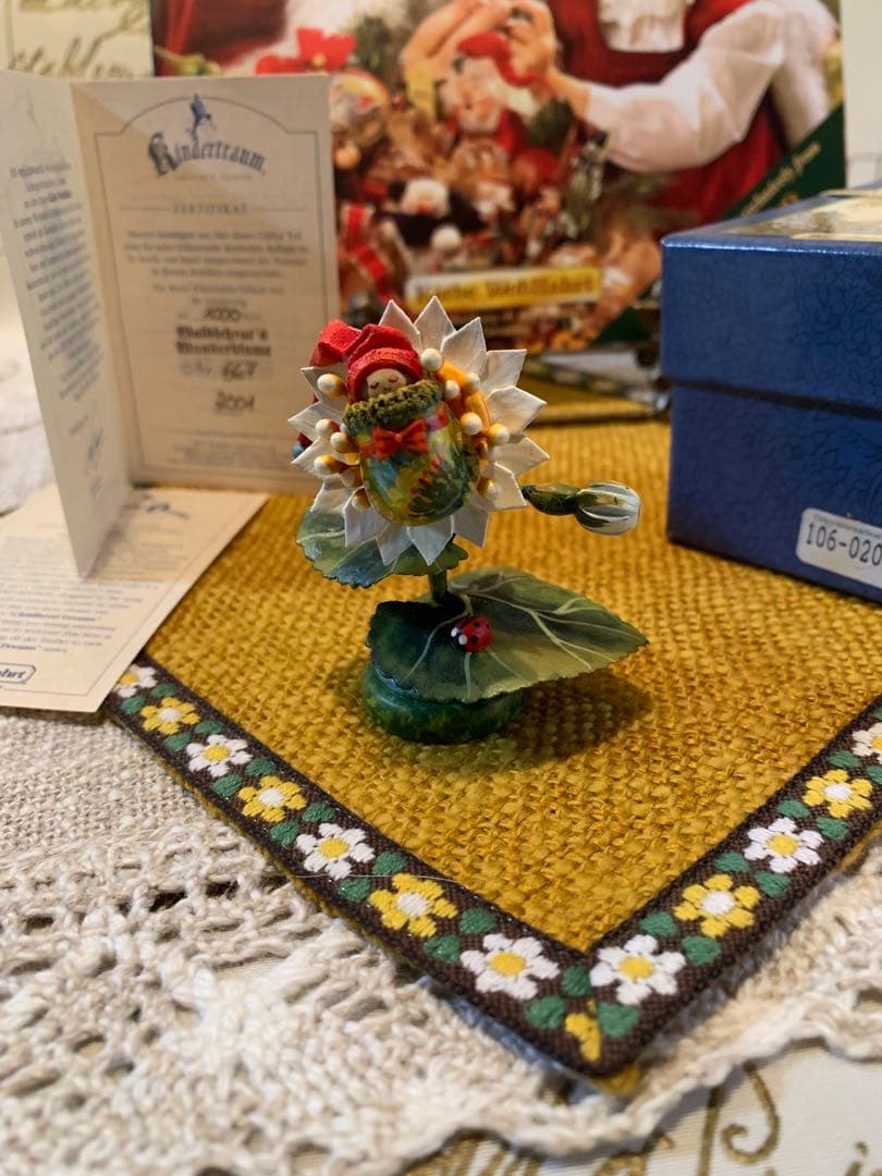 ドイツ製　木製人形　ケーテウォルファルト社の2001年度限定の妖精の赤ちゃん！