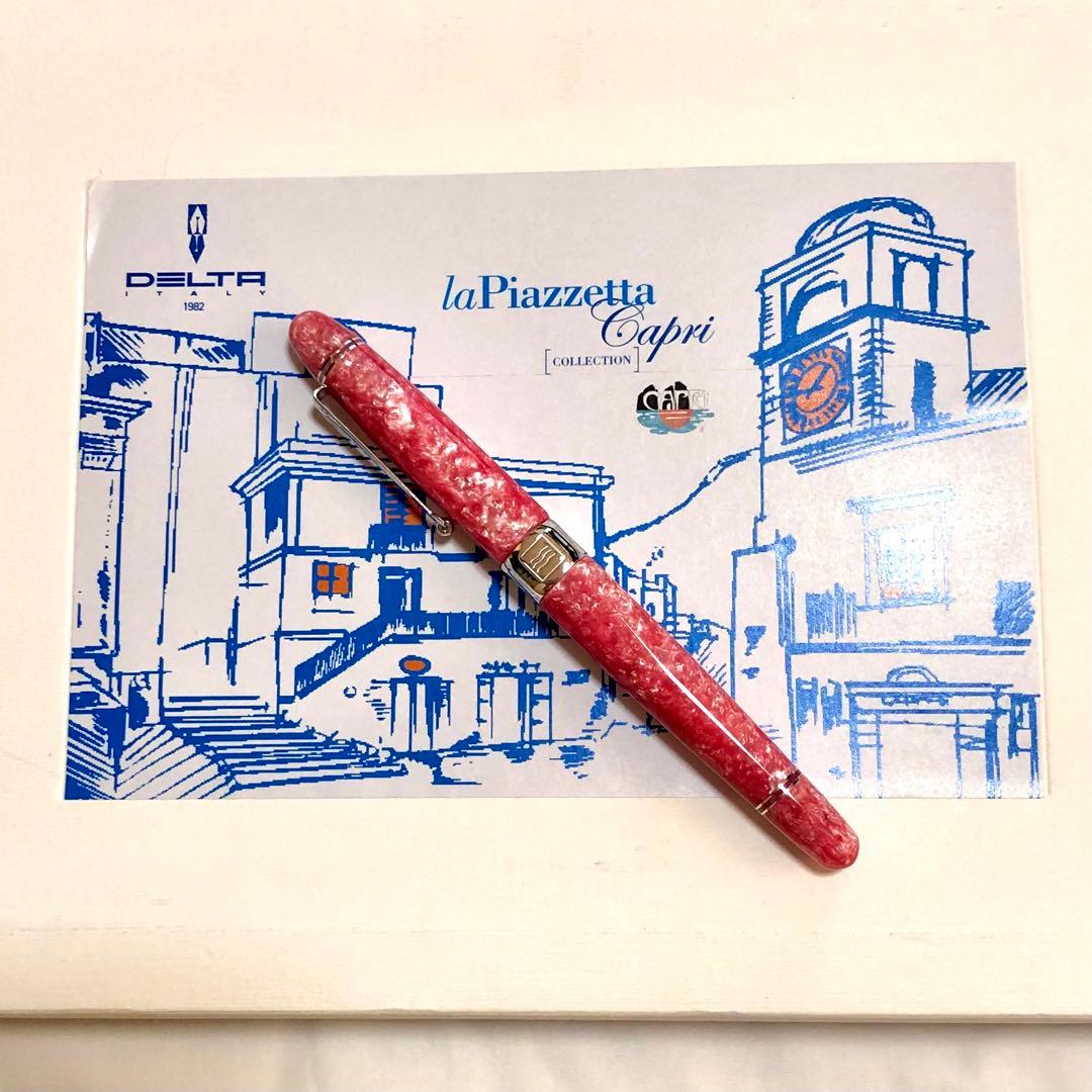 【新品】DELTA デルタ万年筆　ラ・ピアッツェッタ　エージド・ピンク　EF