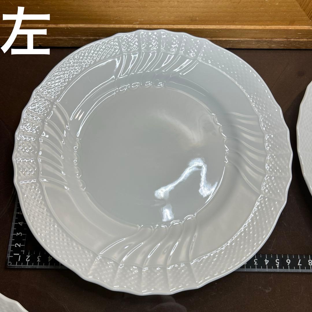 リチャードジノリ　ベッキオホワイト　ディナープレートとパスタプレート　各２枚