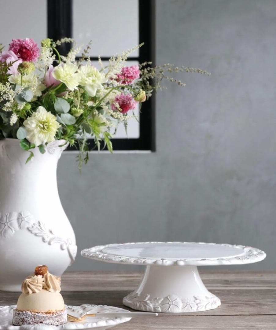 ★希少★ Elios ケーキスタンド myflower　白（今後入手不可品）