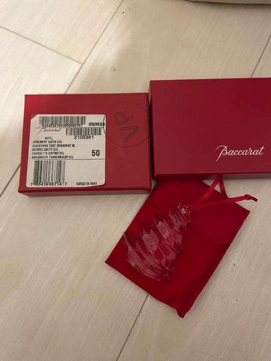 バカラ　Baccarat クリスマスオーナメント