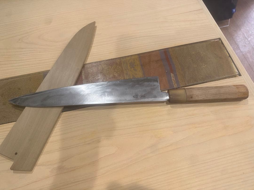 お値引き対応！！！高鳳　和牛刀　尺寸　鞘付き