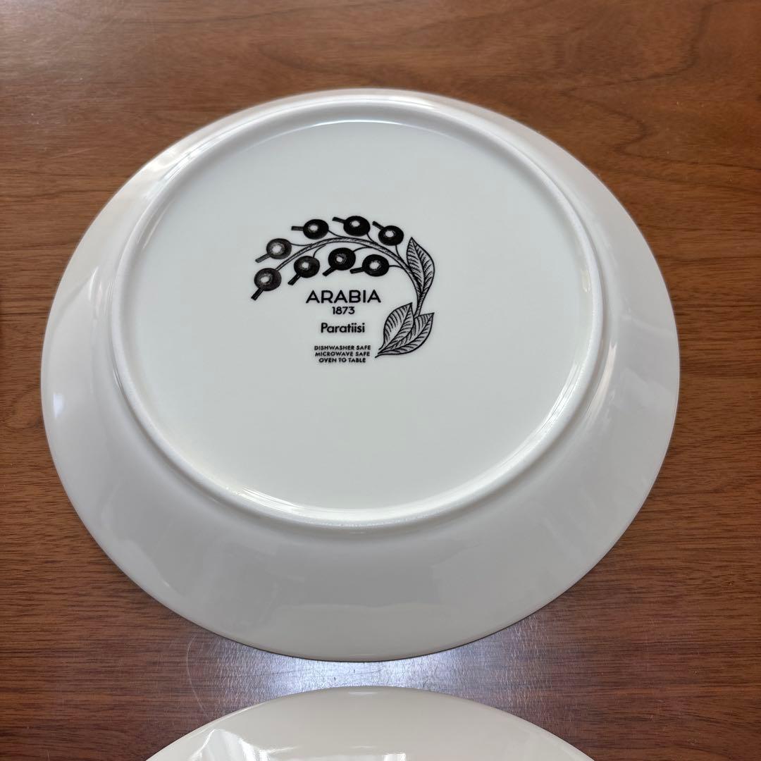 ARABIA アラビア　パラティッシ　パープル　21cm 4枚