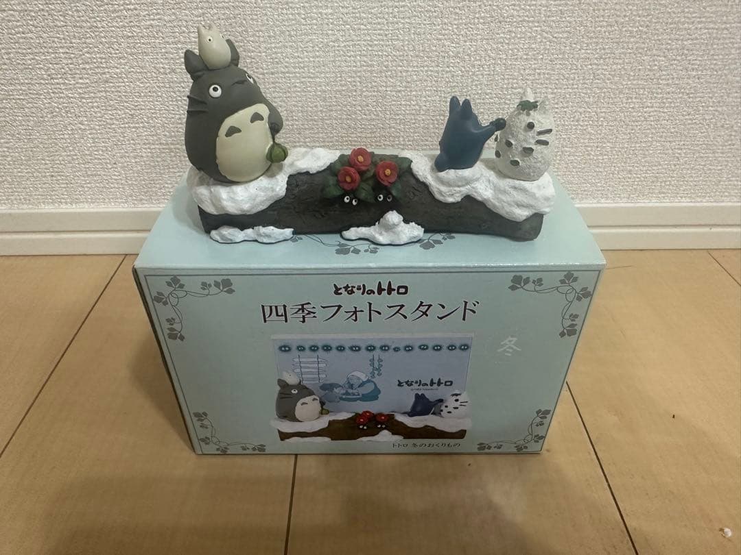 となりのトトロ 四季フォトスタンド 冬 おくりもの　レア