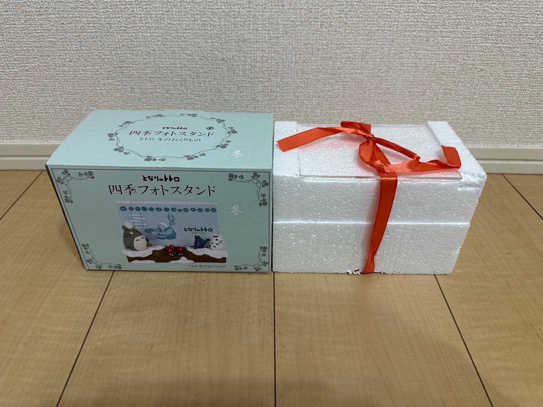 となりのトトロ 四季フォトスタンド 冬 おくりもの　レア