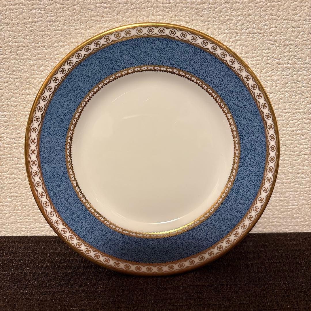ウェッジウッド　ユーランダー　パウダーブルー　デザートプレート　15.5cm