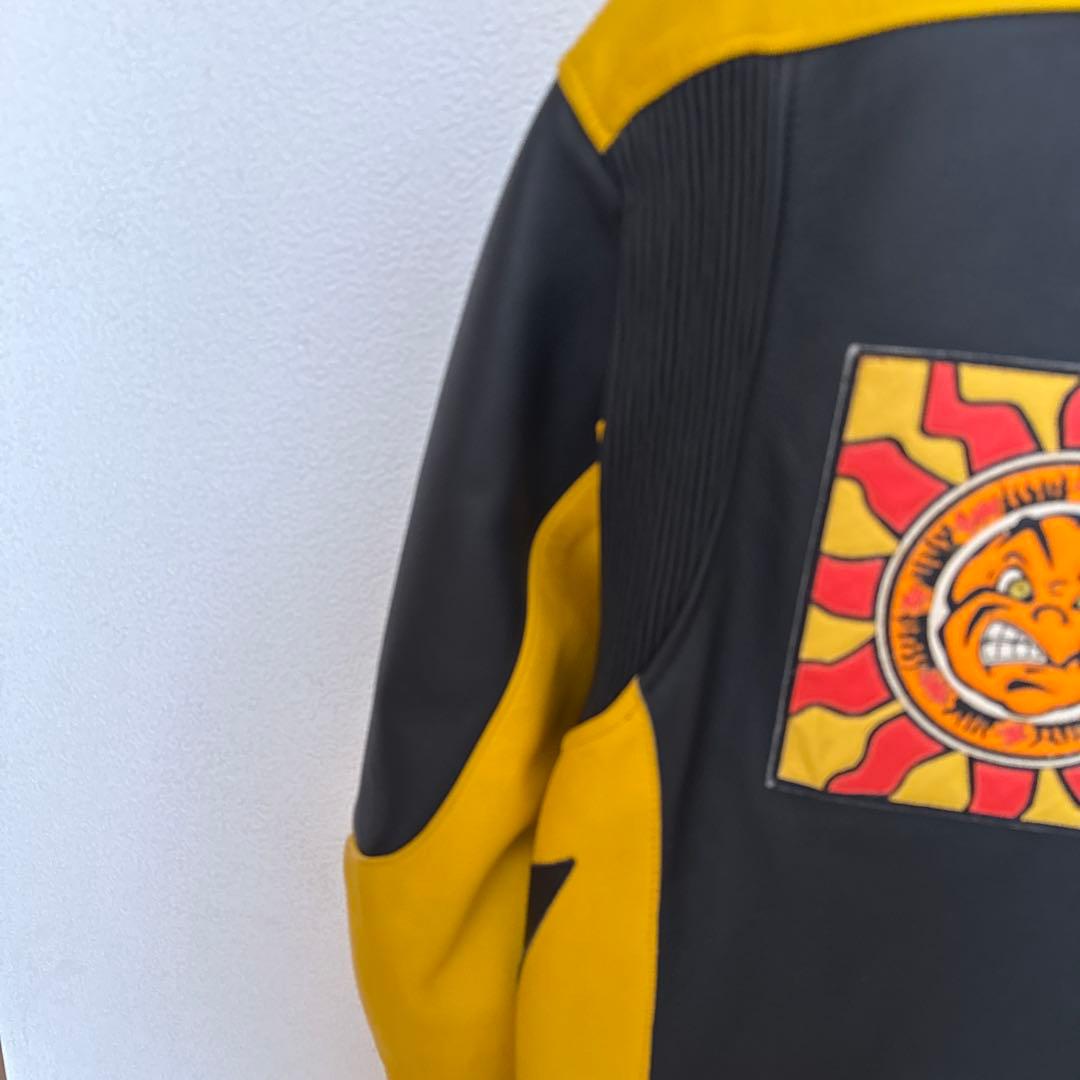 希少☘️Daineseバイク用レザージャケット黒/黄❣️最終価格❣️ サイズ48