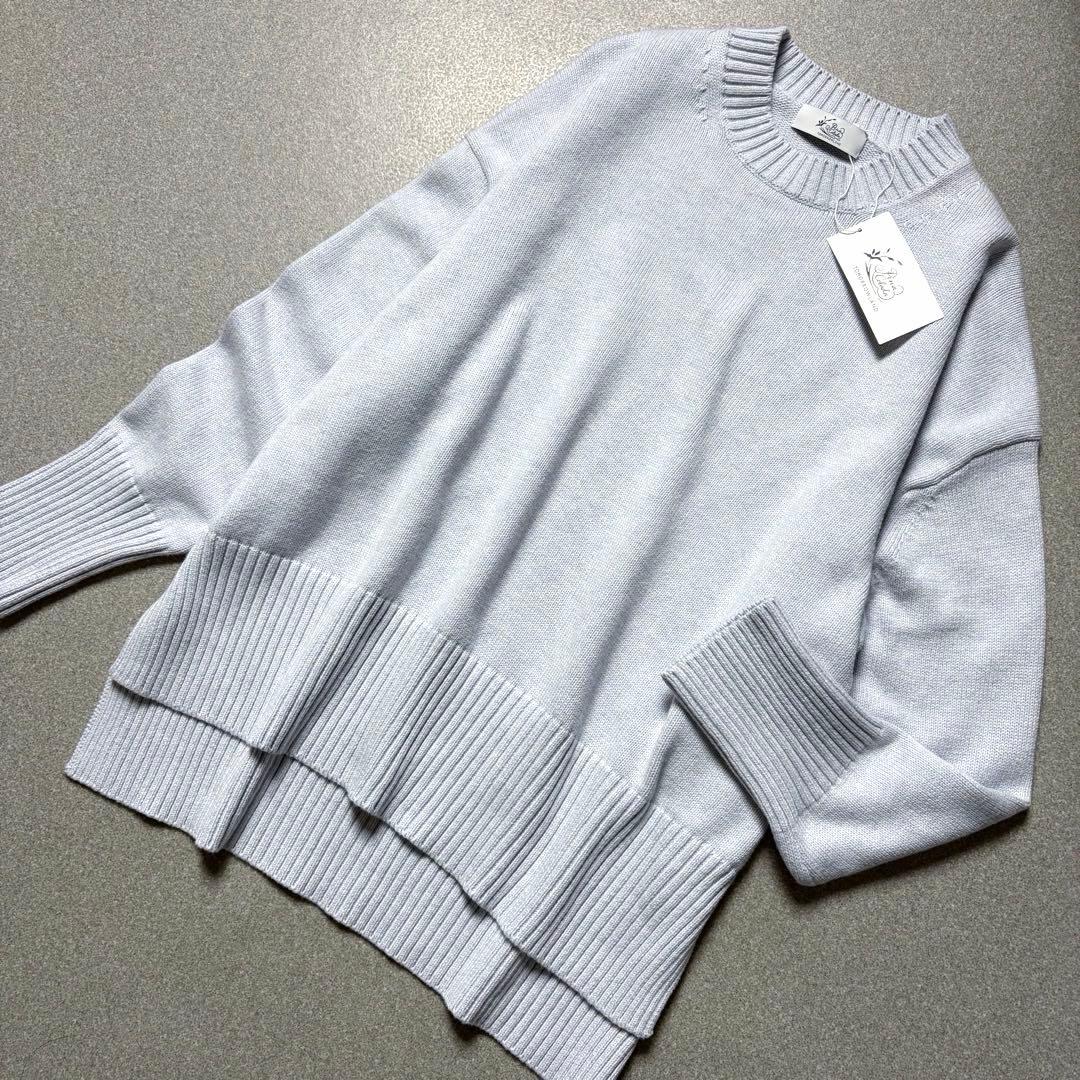 【新品✨洗える】23年モデル カシミヤ混 トゥモローランド コットン ニット