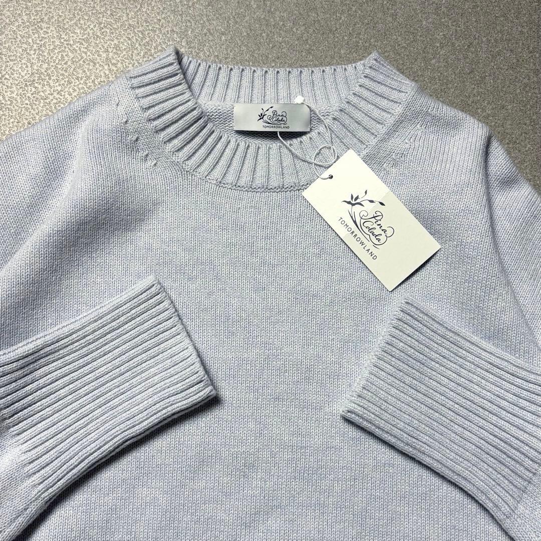 【新品✨洗える】23年モデル カシミヤ混 トゥモローランド コットン ニット