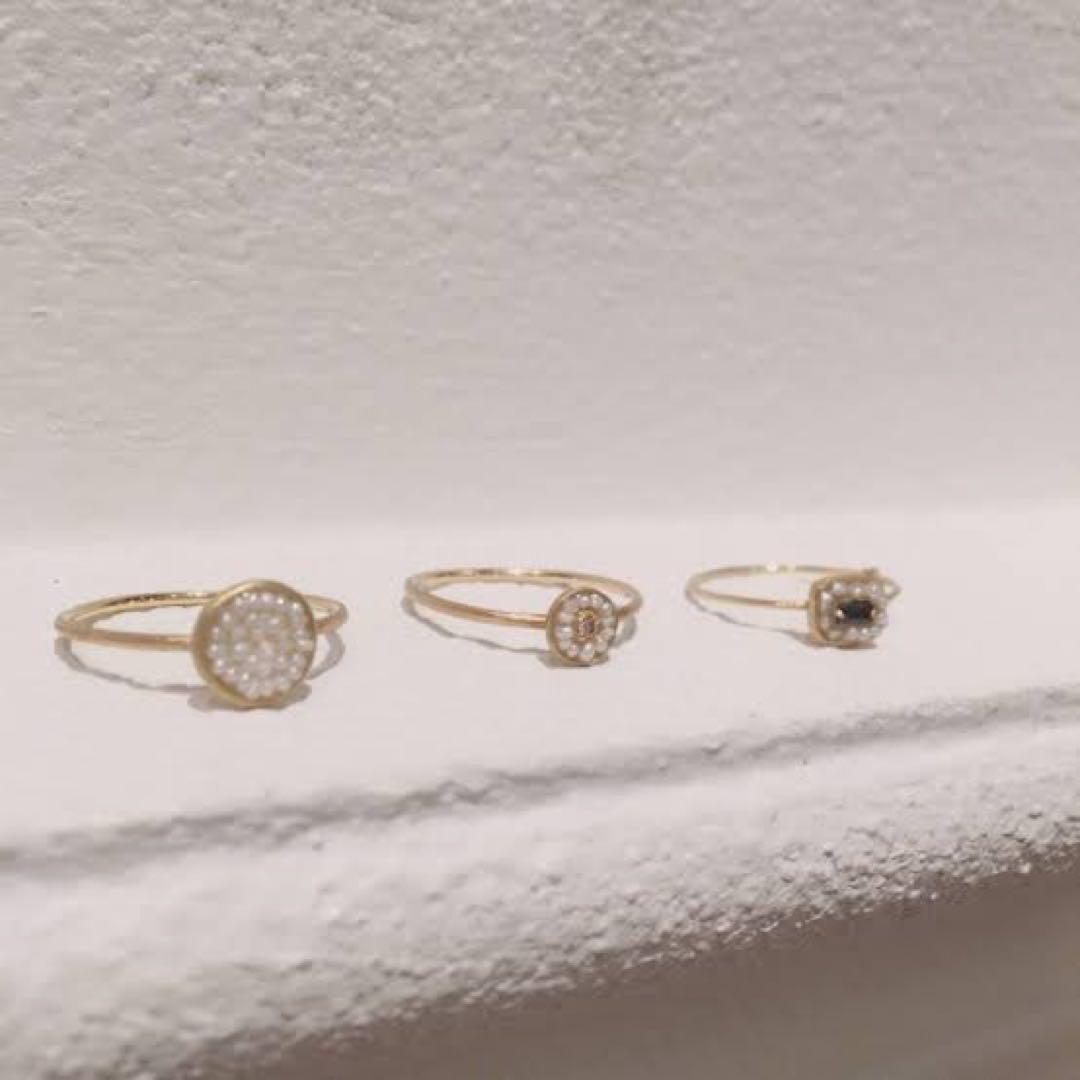 e.m. リトルエンブレム　little emblem アコヤパール　K18yg