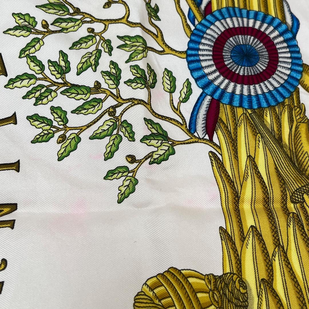 エルメス カレ90 フランス革命記念 スカーフ 1789シルク ピンク　タグあり