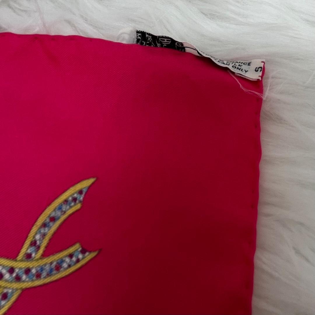 エルメス カレ90 フランス革命記念 スカーフ 1789シルク ピンク　タグあり