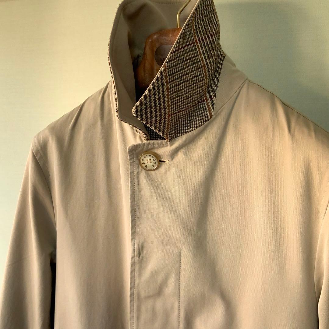 美品 Mackintosh マッキントッシュ ベルテッドコート 38カーキ英国製