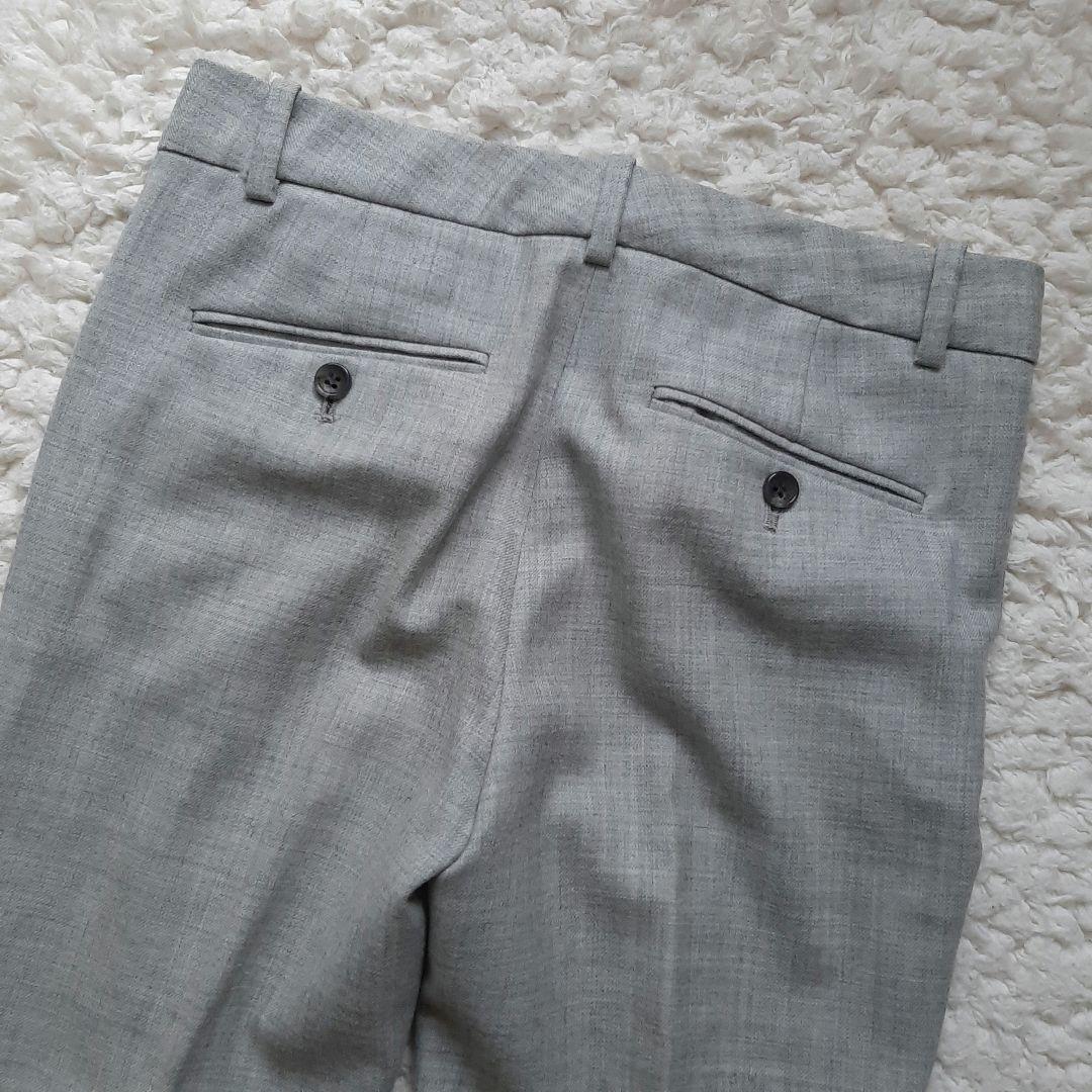 美品　Theory セオリー ノーカラー パンツスーツ グレー 0　S