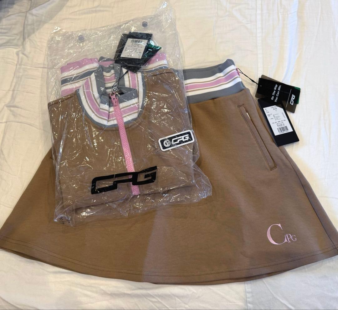 【タグ付き未使用】CPGゴルフ セットアップ【M】ベージュ
