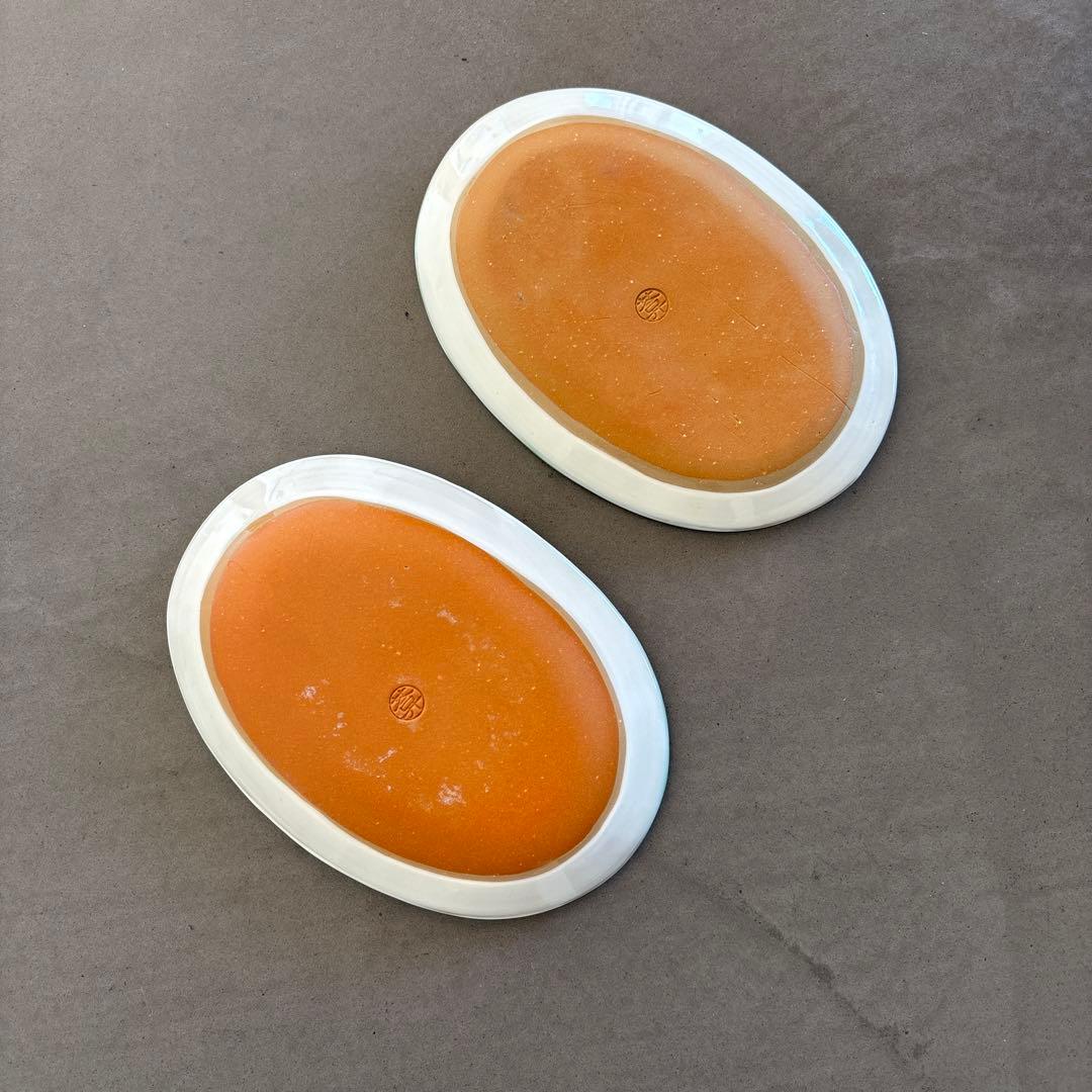 《ほぼ新品》美品【陶葊】京焼　清水焼　白掛彩草花　色絵付け　皿　山葡萄　陶あん