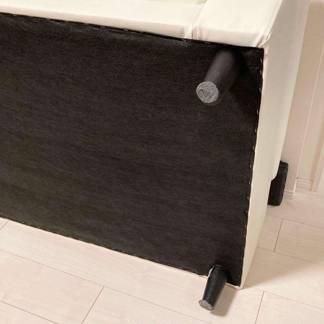 ニトリ ホワイト 2人掛けソファ MK02KD NシールドⅣ