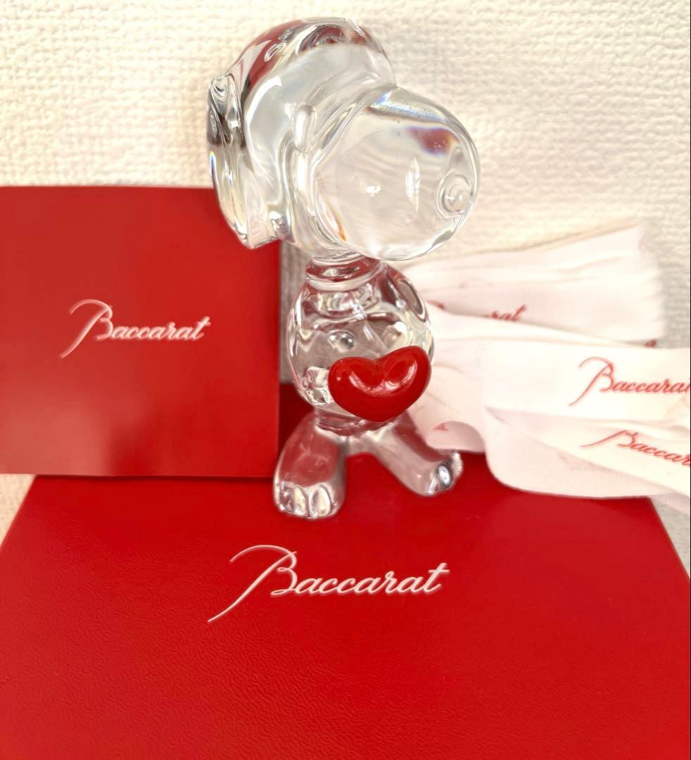 【 新品未使用・箱付き 】Baccarat バカラ スヌーピー ハート