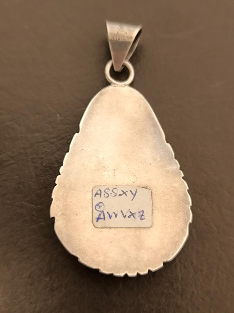 ヴィンテージ ナバホ スターリングシルバー ターコイズ ペンダントトップ