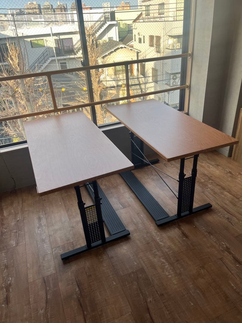 Bauhutte（バウヒュッテデスク昇降式木目 BHD-1200M-WD 5台