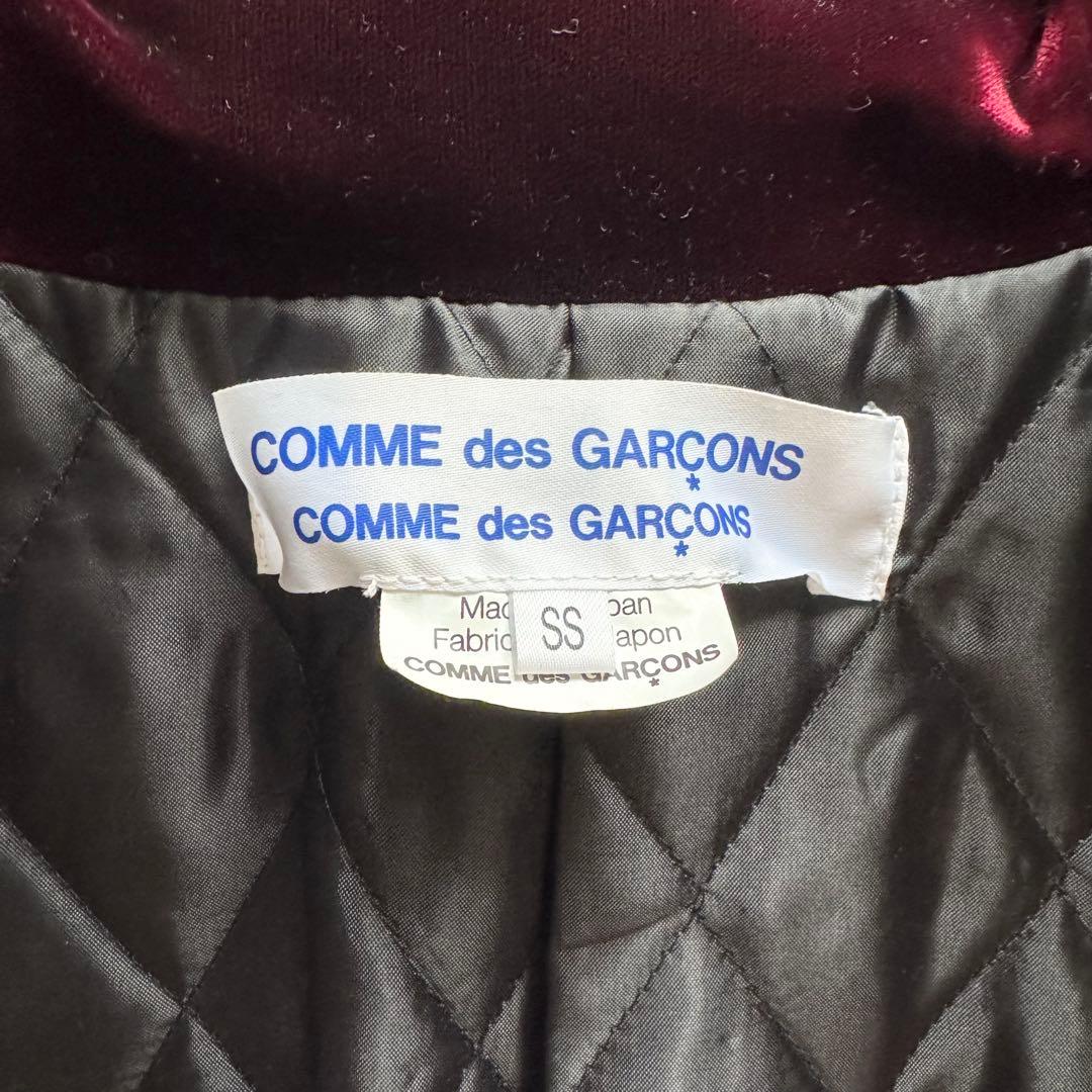 極美品　コムデギャルソン　AD2006　ロングコート　ベロア　 ボルドー　SS