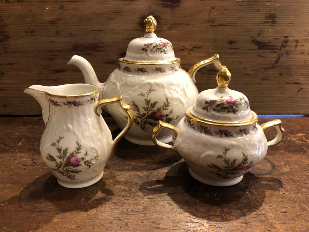 希少　ローゼンタール　クラシックローズ　サンスーシ　モスローズ　３点セット