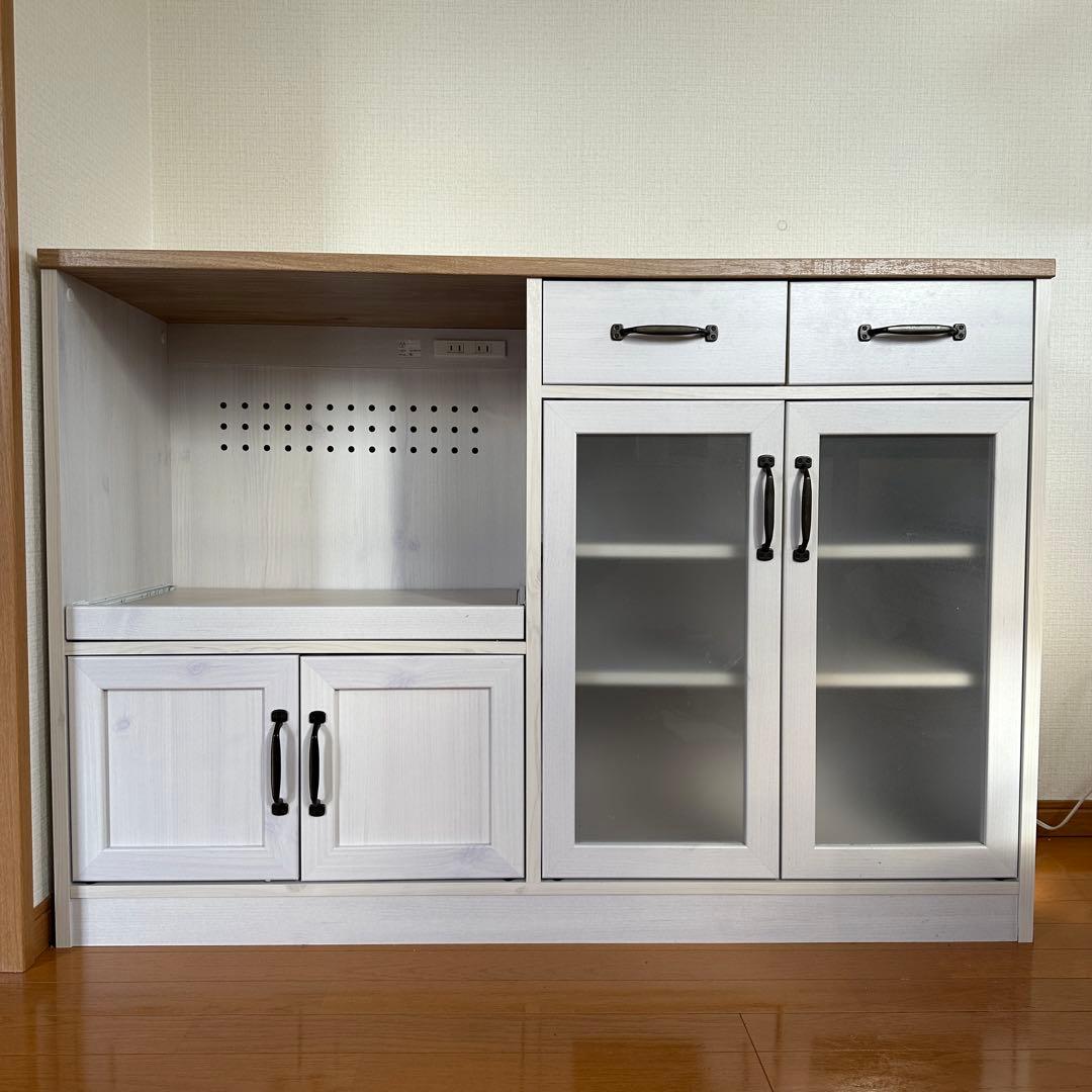 SESAME食器棚 レンジ台 キッチンカウンター LUFFY 【引き取り限定】