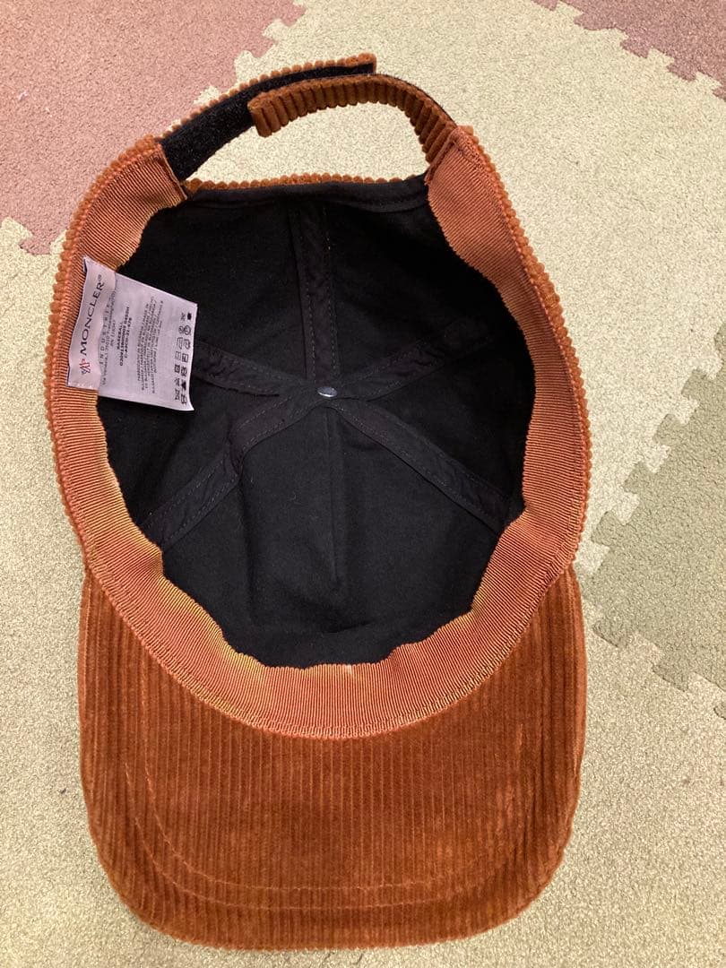 MONCLER コーデュロイキャップ ブラウン