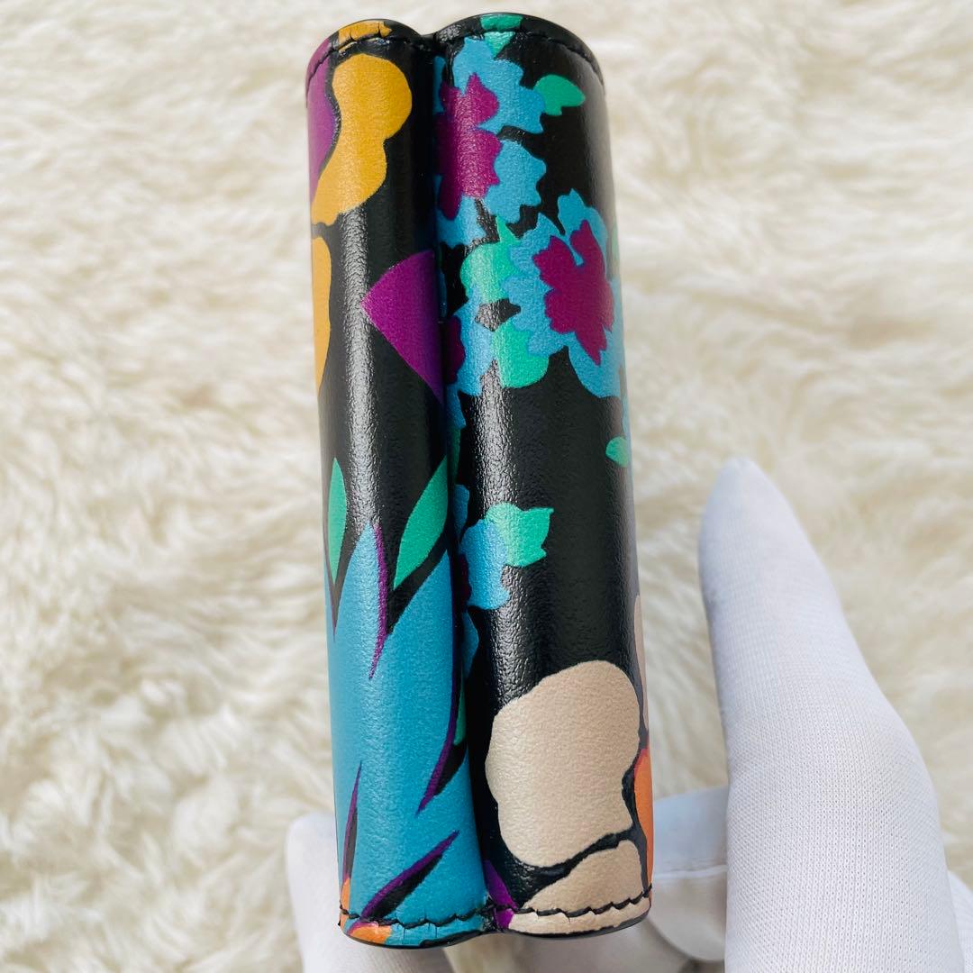 専用SAINT LAURENT サンローラン　3つ折り財布　フラワープリント