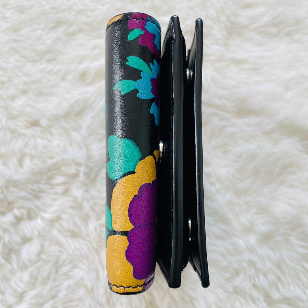 専用SAINT LAURENT サンローラン　3つ折り財布　フラワープリント