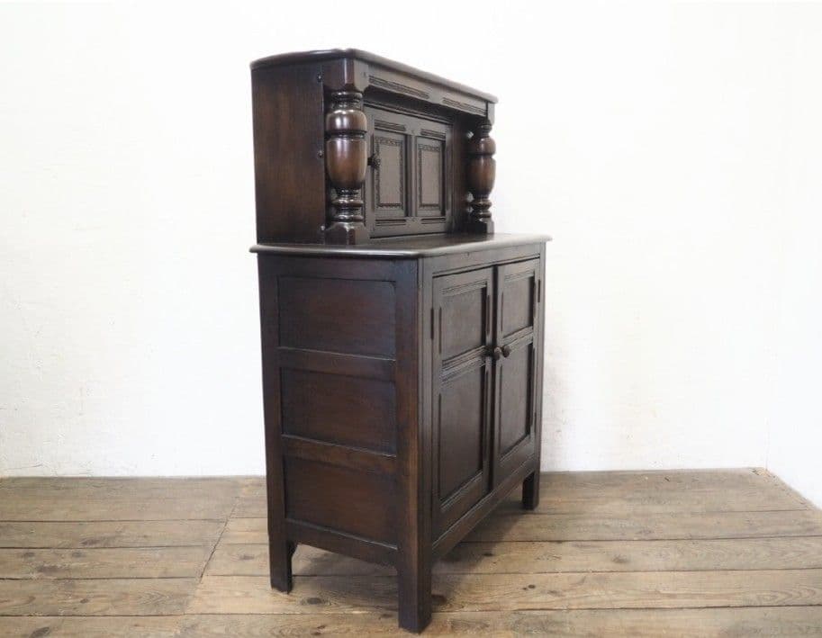 1190 ヴィンテージ　キャビネット　飾り棚　食器棚　英国アンティーク調　ケース